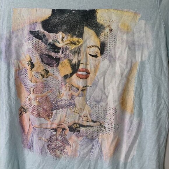 Guess XS Light‎ Blue T Shirt - Picture 3 of 6